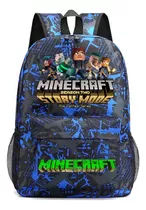 Mochila Escolar De Minecraft Para Meninos Caneta, 3 Piezas