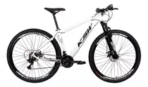 Bicicleta Aro 29 Ksw Xlt Câmbios Shimano 21v - Cubo Roletado Cor Branco Tamanho Do Quadro 17