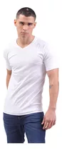 Remera Cuello V  Hombre Algodón Y Lycra Slim Fit Bravo