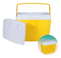 Cooler Caixa Térmica 36l Para Camping Ar Livre Praia Amarelo