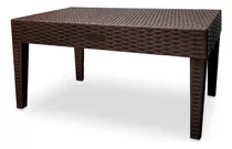 Mesa Tipo Maya Rattan Rectangular 93cm X 54cm