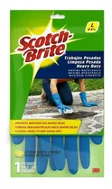  Guantes Trabajo Pesado 3m Scotch - Brite Afelpados Grandes