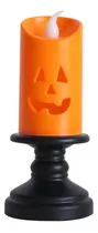 Decoração De Halloween Com Luz De Velas Led Pum-pkin Lan