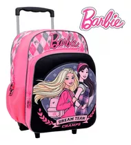 Mochila Carro 16 Pulgadas Barbie Dream Team Escolar Nryj Color Negro