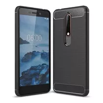 Funda Fibra De Carbono Compatible Con Nokia 6.1