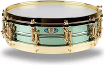 Lw0414cp 4 X 14 Pulgadas Carl Palmer Venus Green Brass Snare