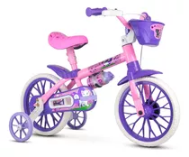 Bicicleta Infantil Aro 12 Cat - Nathor Banco Macio Menina