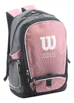 Mochila Wilson Urbana Deportes Reforzada Gym Porta Notebook Color Rosa Diseño De La Tela Liso