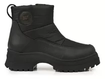 Bota Botineta Mujer Cuero Nylon Plataforma Zapato Briganti