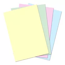 Papel Sulfite A4 Folhas Coloridas E  Variadas 100 Folhas