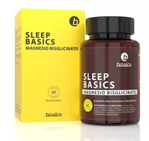 Suplemento En Cápsulas Basics Nutrition  Sleep Basics Magnesio Bisglicinato Magnesio Para El Sueño