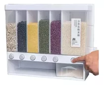 Dispensador De Alimentos Cereales Frutos Secos 6 Compartimie