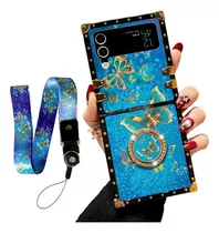 Funda Para Samsung Galaxy Z Flip 3 5g 2021 - Butterfly Blue 