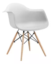 Sillón Silla De Comedor Diseño Eames Dsw Patas Madera Ct