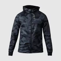 Chaqueta Moto Defend Drive Windbloc® Zip Negro Camo Fox