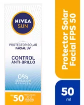 Protector Solar Facial Nivea Sun Control Anti-brillo Fps 50 50ml