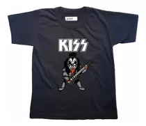 Remera Niño Kiss Guitarra