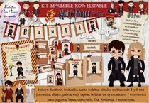 Kit Imprimible Candy Bar Harry Potter 100% Editable