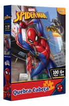 Quebra Cabeça Infantil Homem Aranha 100 Peças 6 + Toyster
