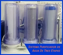 Sistema Filtro Purificador De Agua Tres Etapas. Instal 5mins