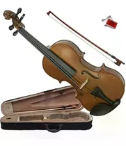 Violino 4/4 Profissional Dominante Com Estojo E Acessórios Cor Madeira