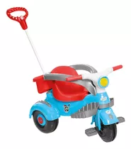 Triciclo Carrinho Passeio Velocita Classic Azul E Vermelho