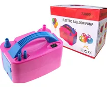 Inflador Globos Eléctrico Con 2 Inyectores