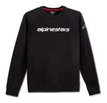 Poleron Alpinestars Linear Crew Negro/blanco