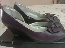 Zapatos De Cuero Talle 39 Usados