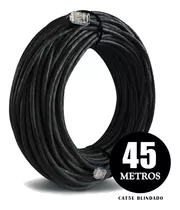 Cabo De Rede Cat5e Blindado Dupla Capa 45 M F/utp 100% Cobre