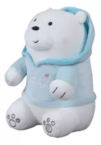 Peluche Polar Peluche Escandalosos Con Capucha Miniso  We Bare Bears Blanco