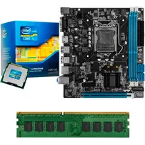 Kit Placa Mãe H61 + Processador Intel Core I5 + Ram 8gb Ddr3