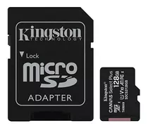 Memoria Micro Sd Xc + Adaptador Sd 128gb Kingston Clase 10