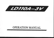 Manual / Ld110a-3v / En Ingles