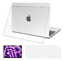 Combo Case Carcasa Forro Macbook Air 15 2023 A2941 Clear