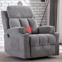 Anj Home Silla Reclinabl Masaje Manual Calor Para Sala Estar