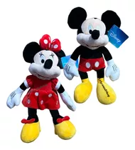 Pack Peluches Mickey 31cm Y Minnie Mouse 35cm Nuevos Regalos