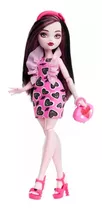 Monster High Muñeca Draculaura Articulada Con Accesorios