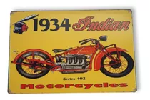 Chapas Retro Vintage 20x30 Motos Vespa Norton Ruta 66