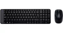 Kit Teclado E Mouse Sem Fio Da Logitech Mk220 Black Abnt2