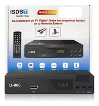 Decodificador Receptor Isdbt Con Señal Digital Negro 220v