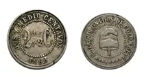 2 Y Medio Centavos 1886 Estados Unidos De Colombia 