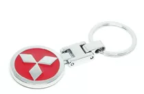 Llavero Lujo Elegante Para Carro Marca Logo Emble Mitsubishi