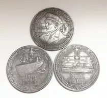 Moneda Militar, 5 Centímetros, Set 3 Uni Armada Alemana 