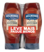 Pack Ketchup Hellmann's Squeeze 2 Unidades 380g Cada Leve Mais Pague Menos