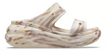 Sandalias Crocs Classic Crush Marbled Sandal Plataforma