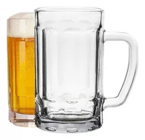 Conjunto Com 24 Canecas De Chopp Cerveja De Vidro 400 Ml