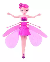 Boneca Princesa Aerocraft Fada Voadora Rosa 19cm Sensor Nº6