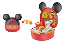 Valija Juguete Disney Mickey Mouse Pluto Set Accesorios Color Valija De Comidas Rapidas