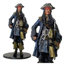 Boneco Piratas Do Caribe Capitão Jack Sparrow De Resina